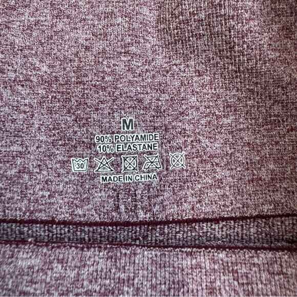 Unbranded Women's Butt Enhancing Workout Leggings M Med Medium Plum Purple Marl - Picture 6 of 11